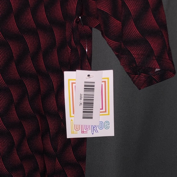 Lularoe Julia. Red and Black. ❤️ XL - Picture 3 of 3